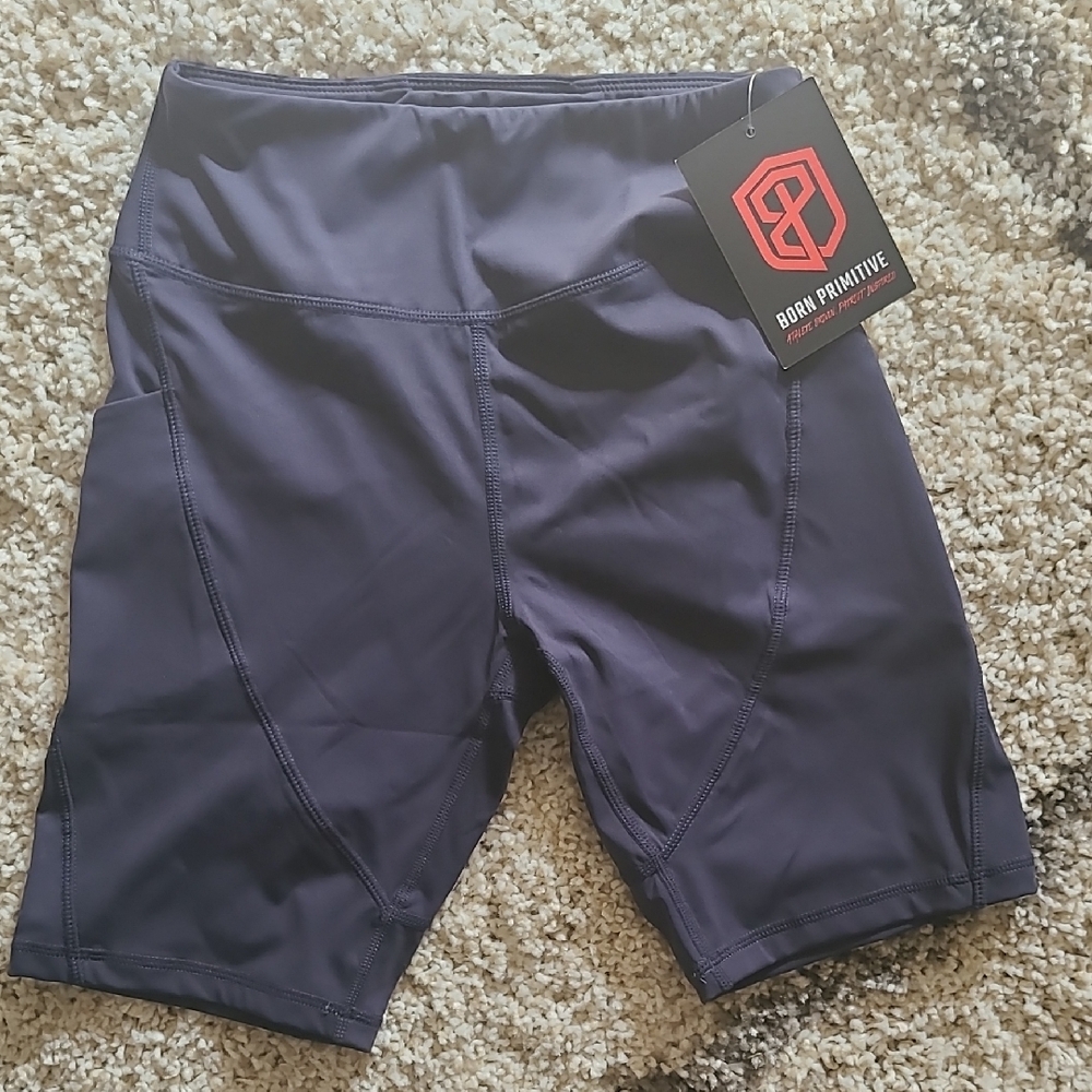 Born Primitive Deep Blue Performance Shorts